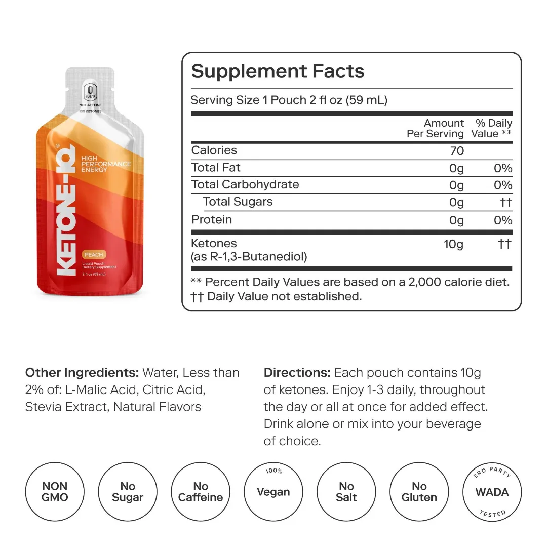Ketone-IQ - Classic Pouch - Peach (Coming Soon)