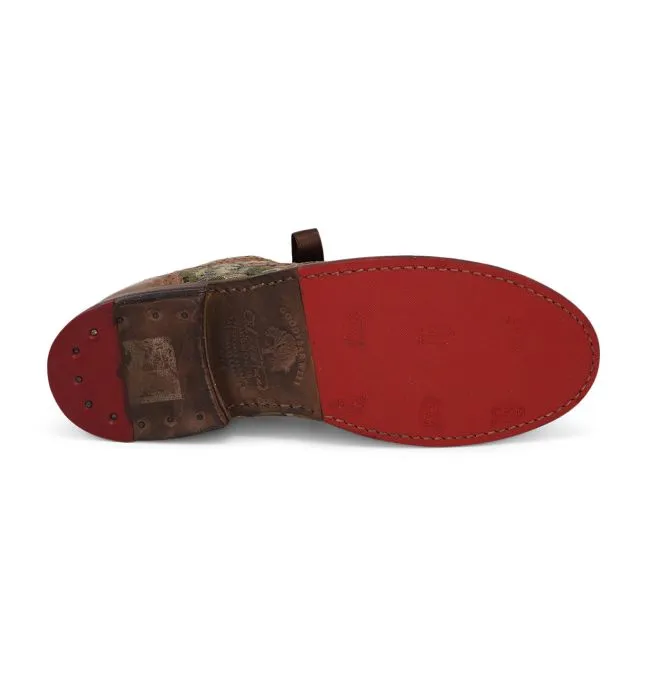 Maude Wing-Tip Riding Shoes in Tan Rustic