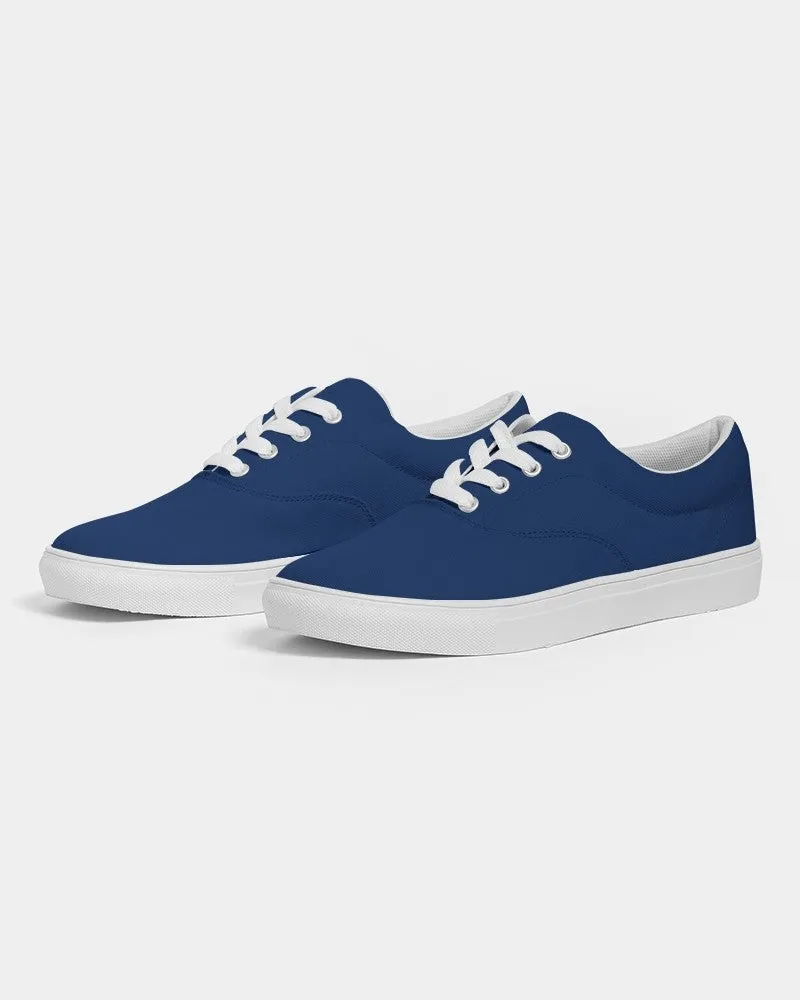 Medium Dark Blue Women's Canvas Sneakers | Women's | Medium Dark Pure Blue | C100M75Y0K60