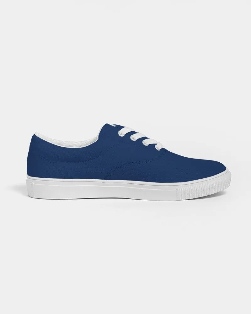 Medium Dark Blue Women's Canvas Sneakers | Women's | Medium Dark Pure Blue | C100M75Y0K60