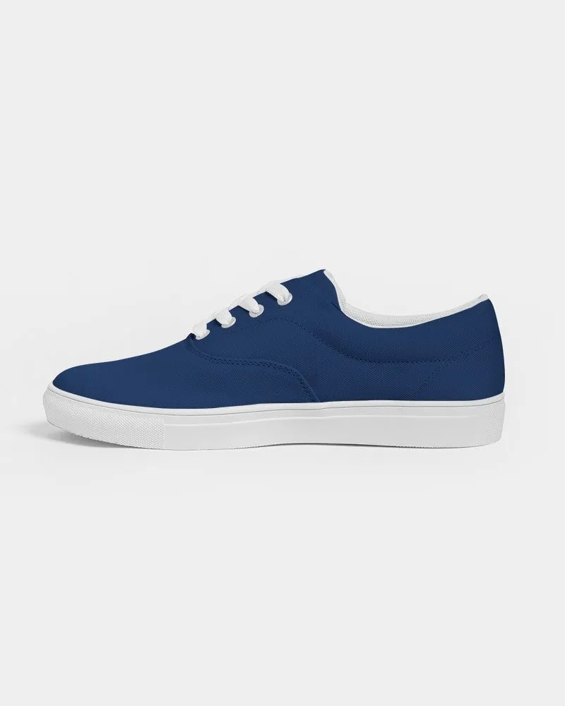 Medium Dark Blue Women's Canvas Sneakers | Women's | Medium Dark Pure Blue | C100M75Y0K60