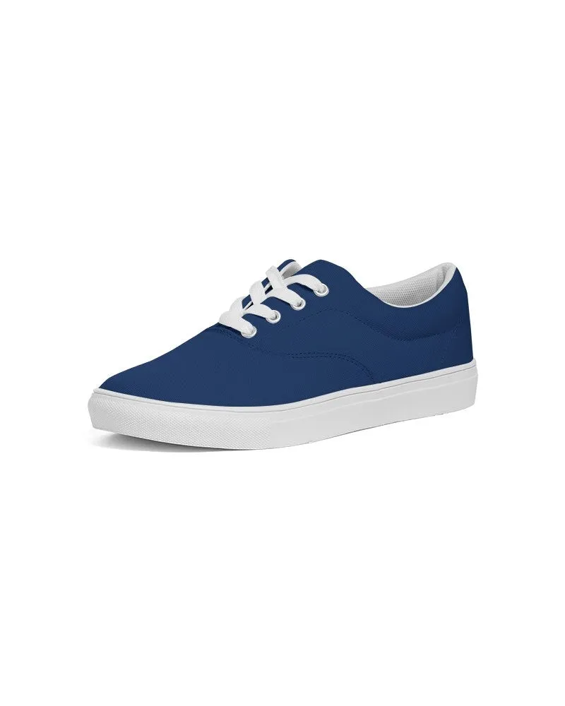 Medium Dark Blue Women's Canvas Sneakers | Women's | Medium Dark Pure Blue | C100M75Y0K60