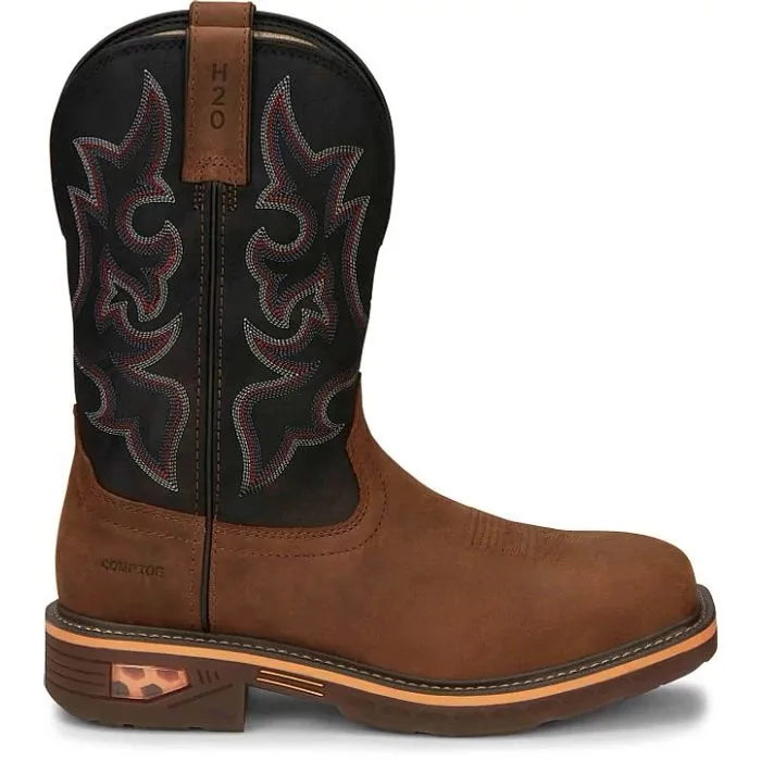 MEN'S RESISTOR 11" WATERPROOF NANO COMPOSITE TOE WORK BOOT | Cr4012