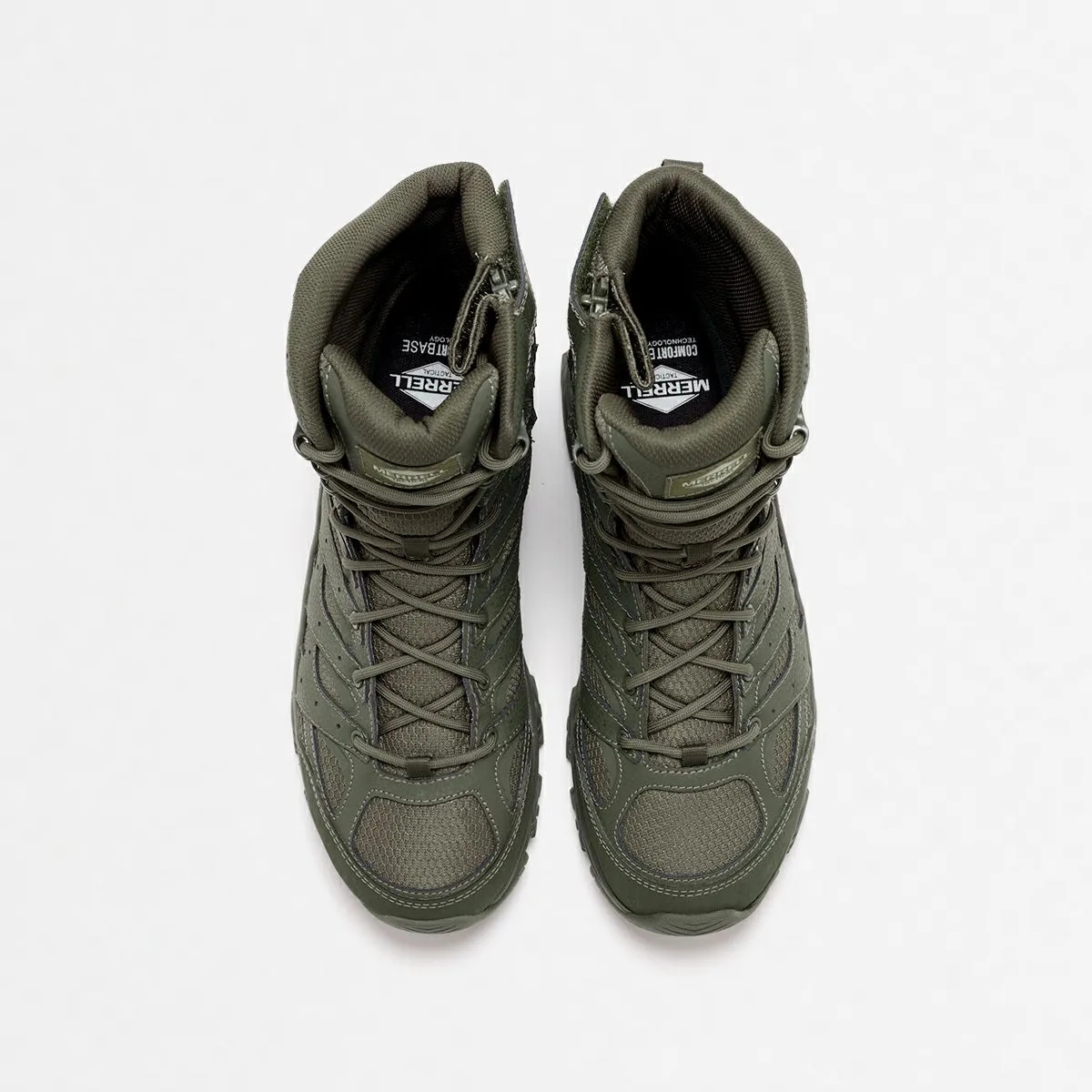 MERRELL MOAB 3 TACTICAL 8” ZIP WATERPROOF DARK OLIVE 【KICKS LAB. EXCLUSIVE】