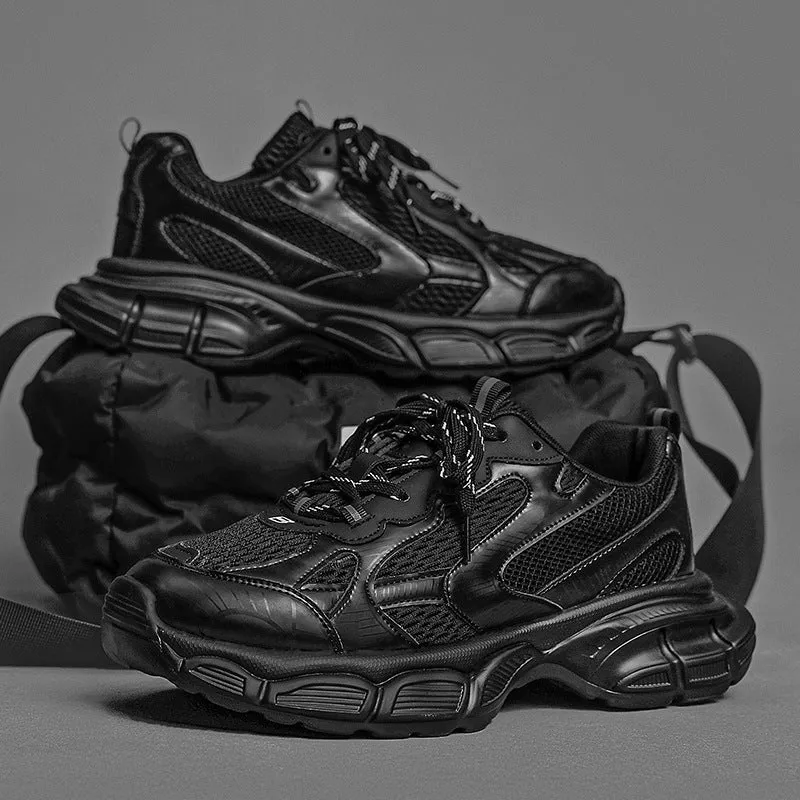 Metal Platform Colorblock Dad Shoes