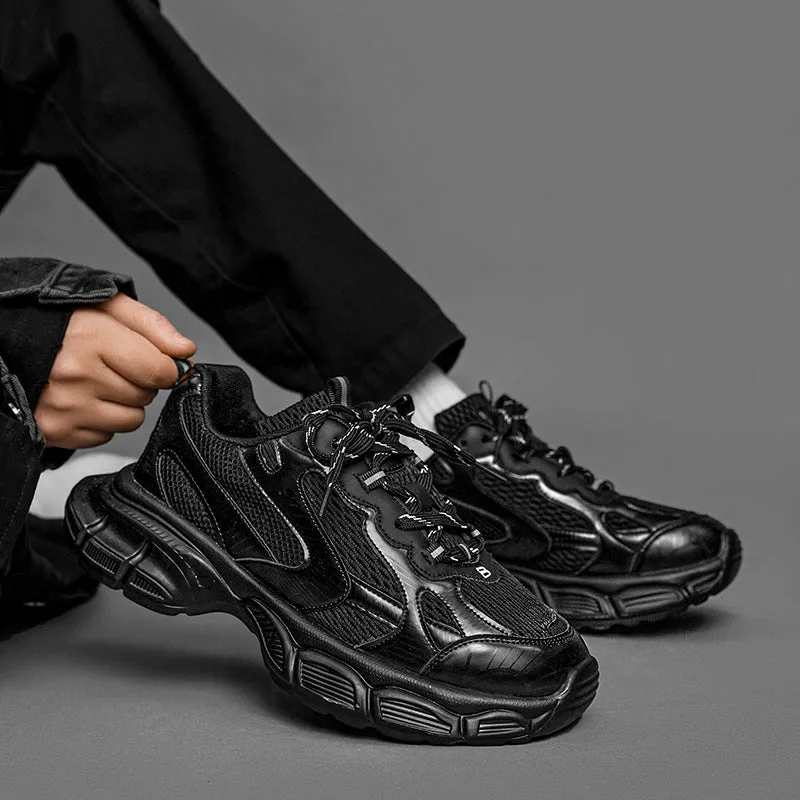 Metal Platform Colorblock Dad Shoes