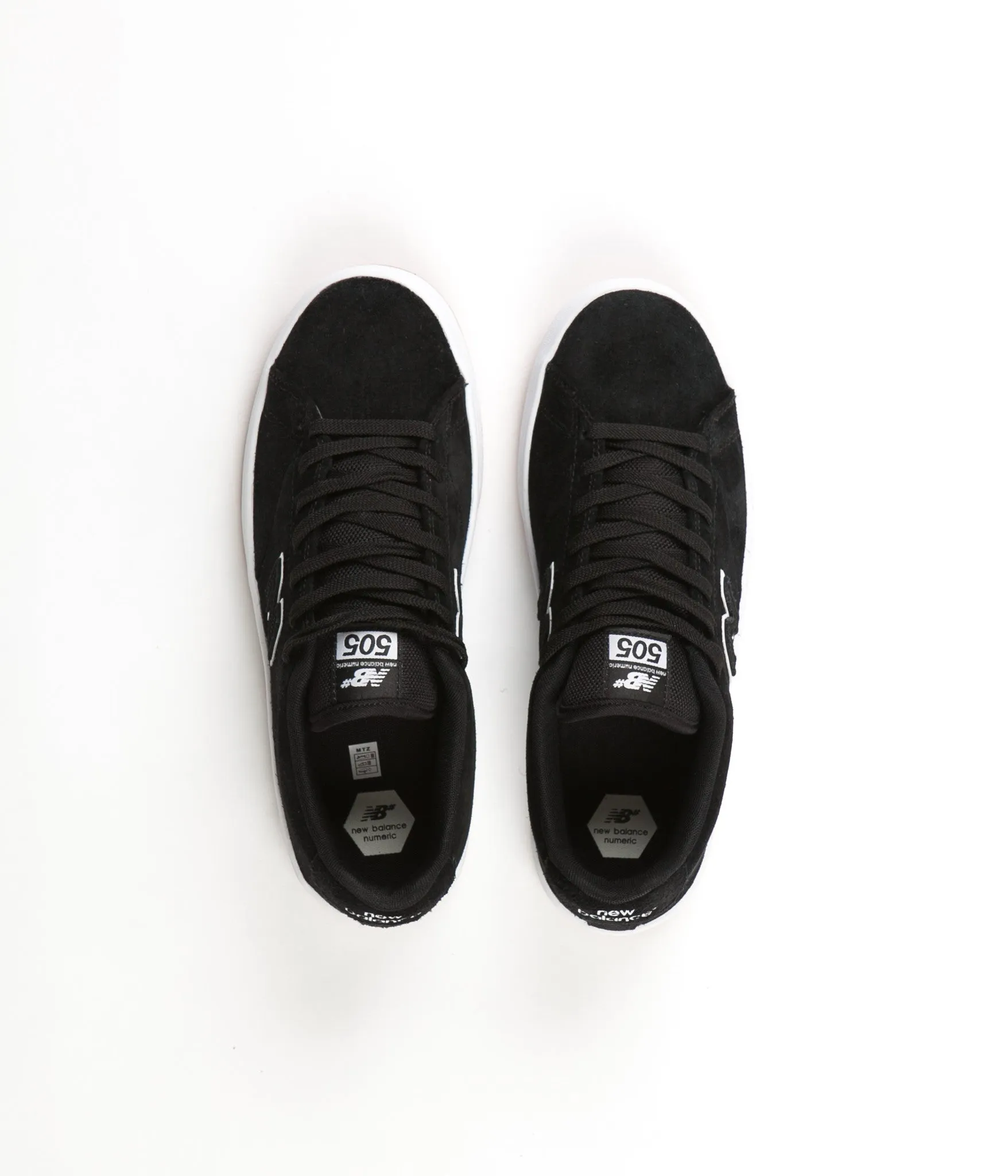 New Balance Numeric 505 Shoes - Black / White