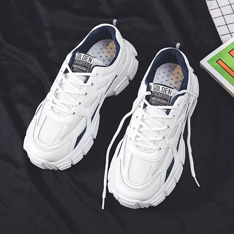 New Spring White Sneakers Women Trainers Vulcanized Shoes Casual Platform Dad Sneakers Women Sports Shoes Basket Femme