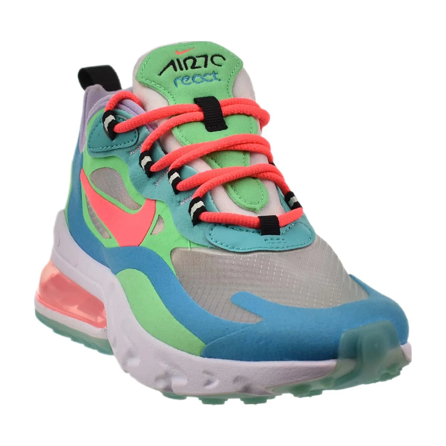 Nike Air Max 270 React "Psychedelic Movement" Women's Shoes Electro Green-Blue