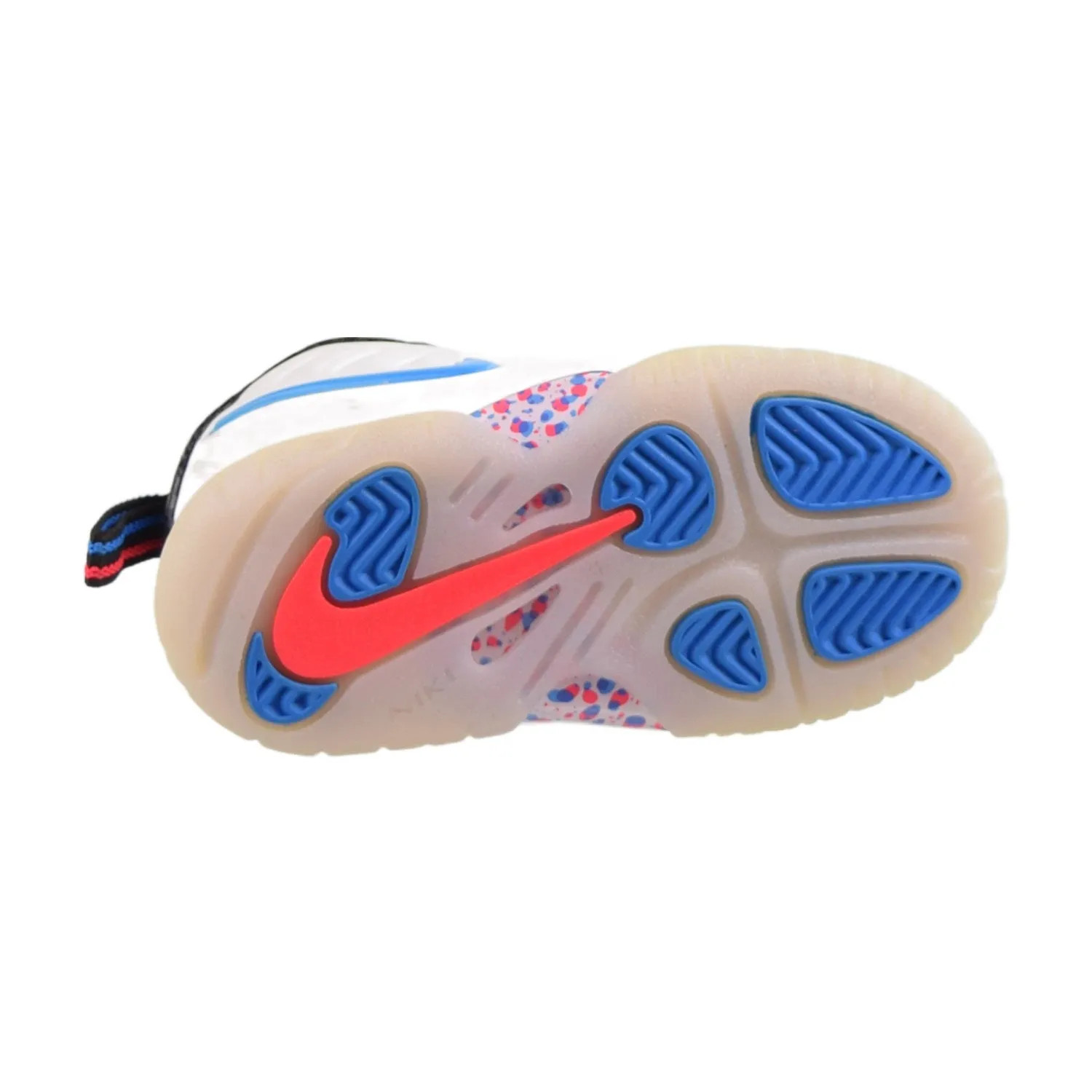 Nike Little Posite Pro '3D Safari' (TD) Toddler Shoes White-Blue Hero-Red Orbit