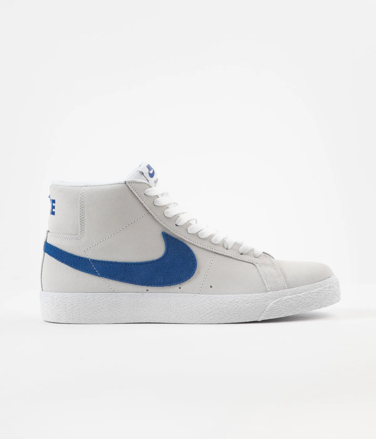 Nike SB Blazer Mid Shoes - White / Team Royal - White - Cerulean