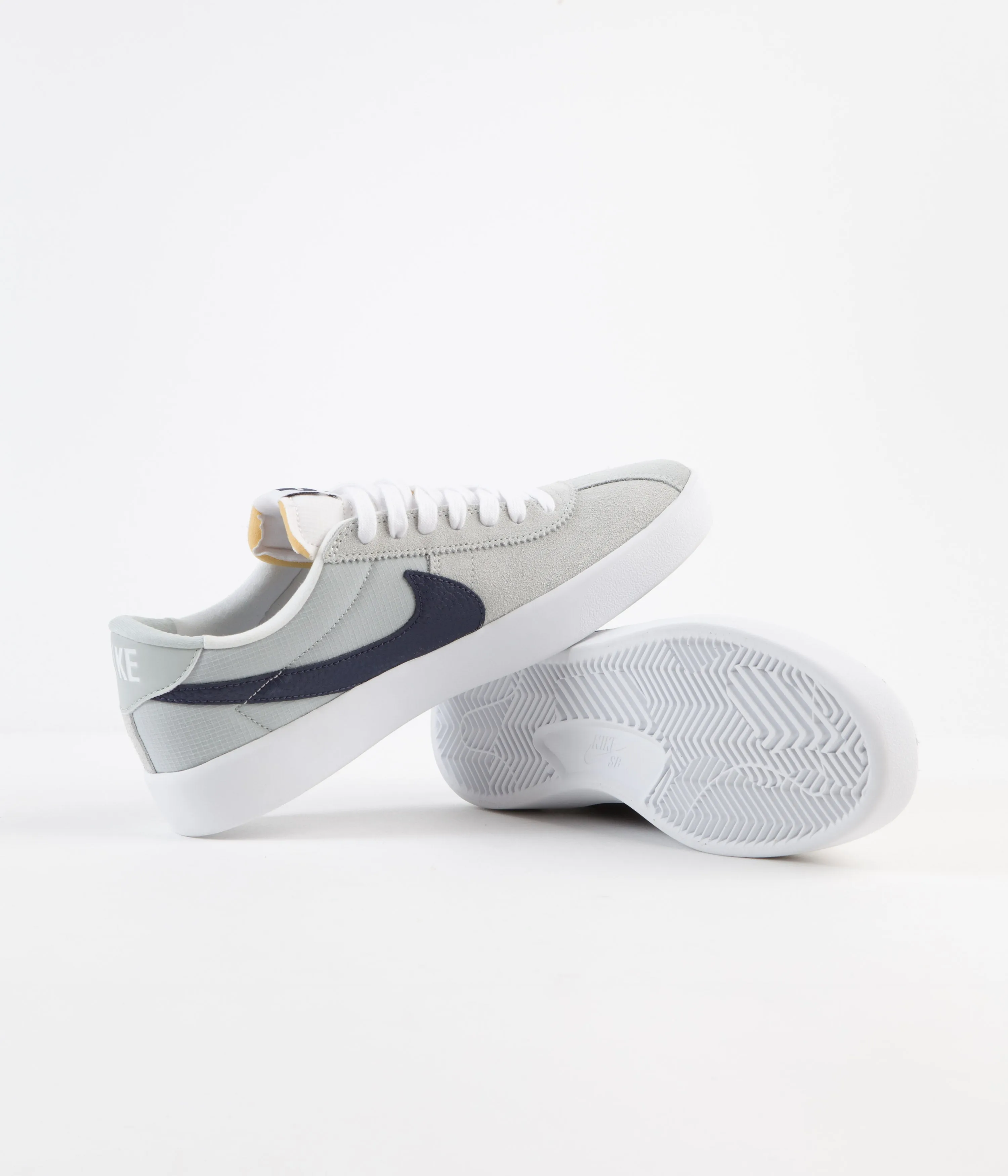 Nike SB Bruin React Shoes - Grey Haze / Midnight Navy - Grey Haze - White