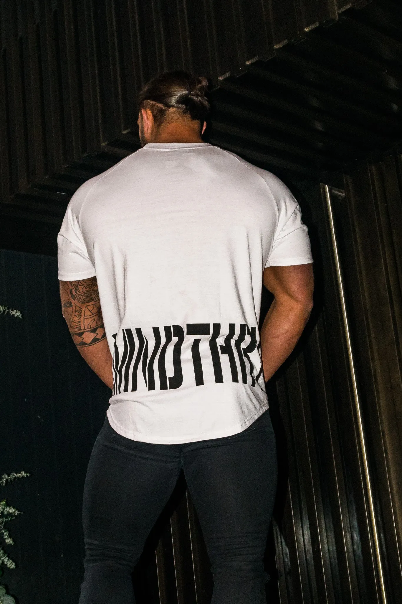 Origins White Muscle Fit T-Shirt