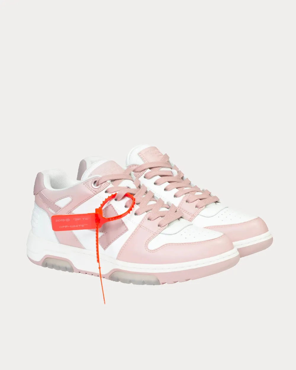 OUT OF OFFICE "OOO" White / Nude Low Top Sneakers