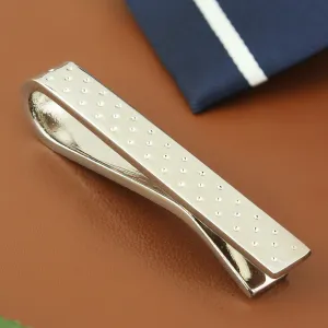 Peluche Dotted Silver Super Sleek Tie Pin