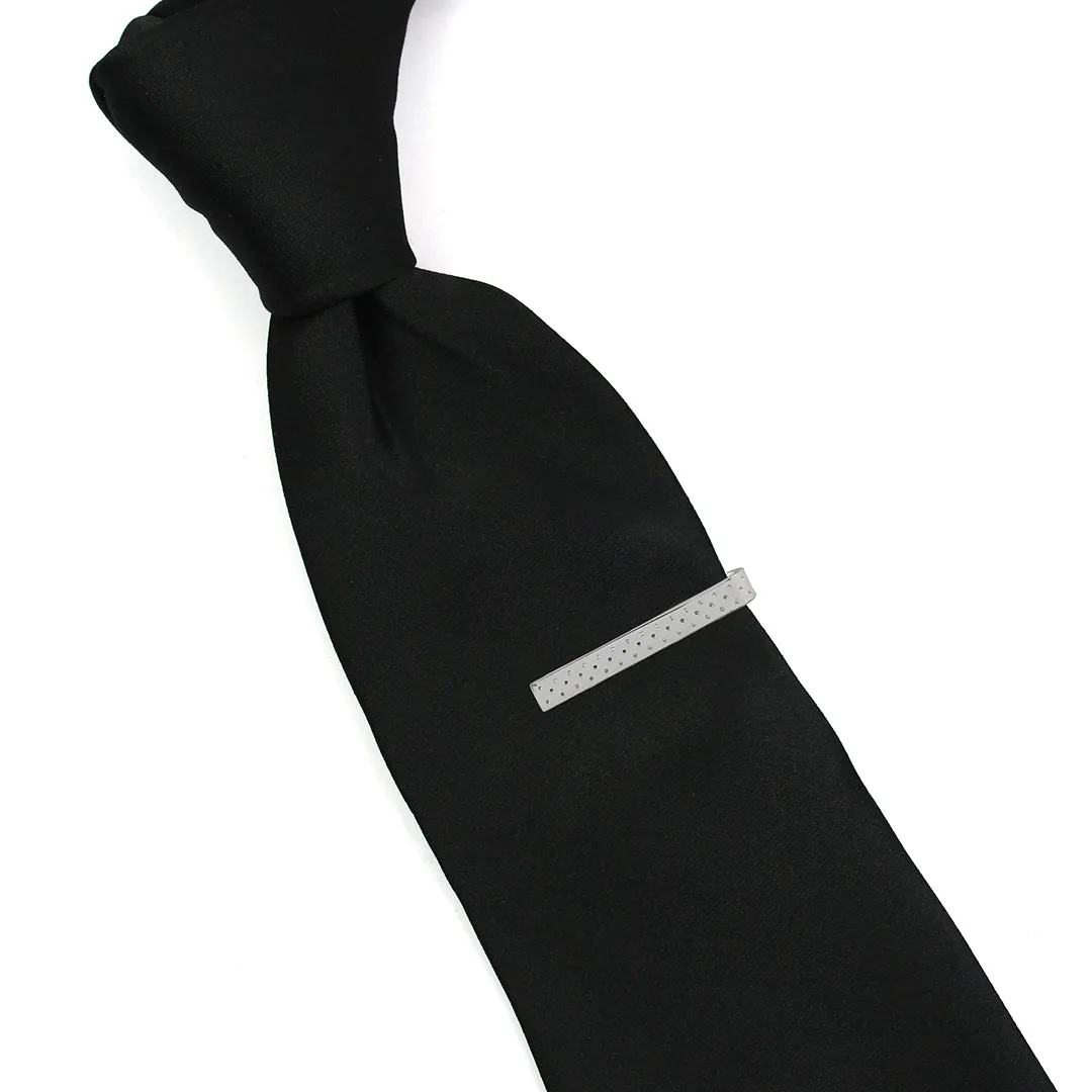 Peluche Dotted Silver Super Sleek Tie Pin