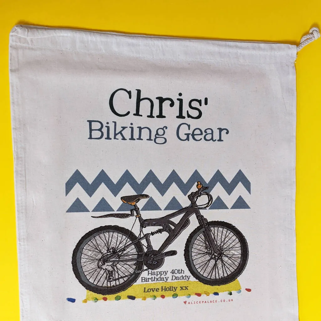Personalised Mountain Bike Storage Bag