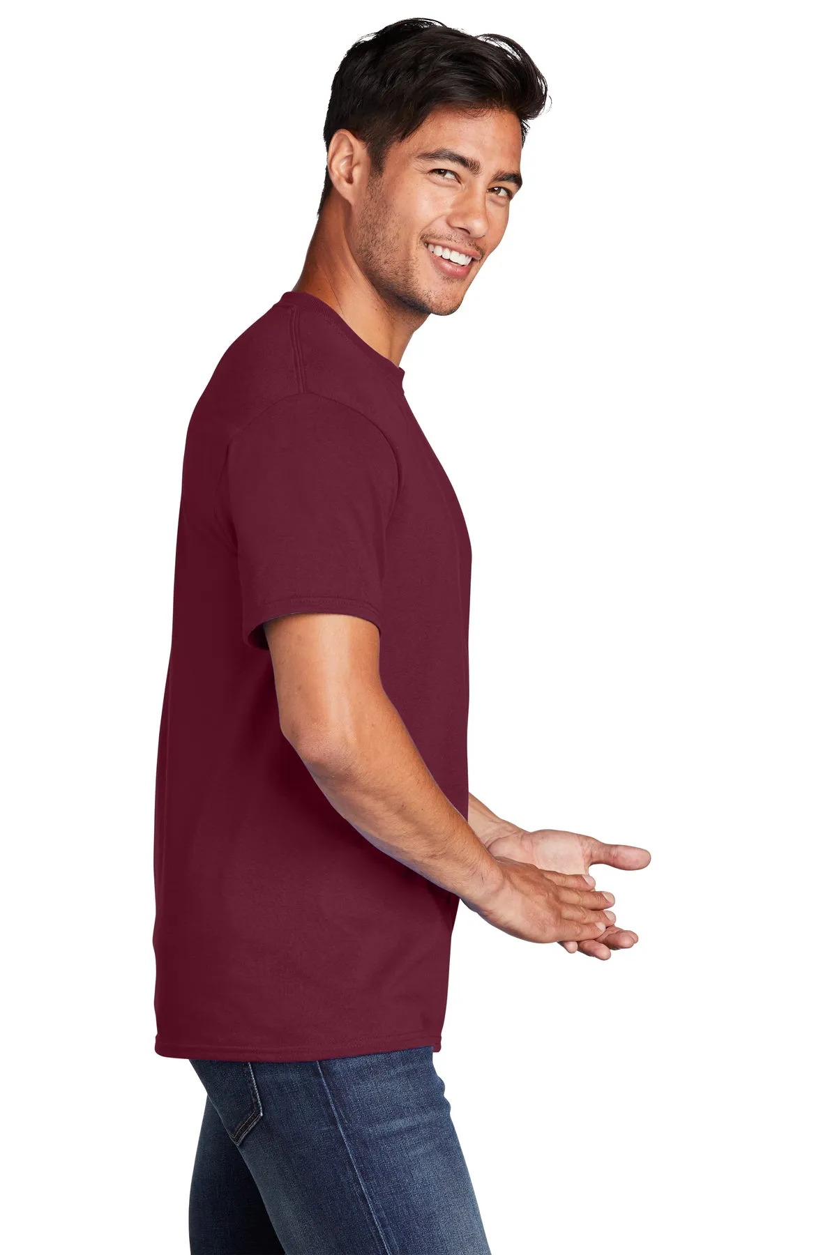 Port & Company Core Cotton Customized Tee's, Cardinal