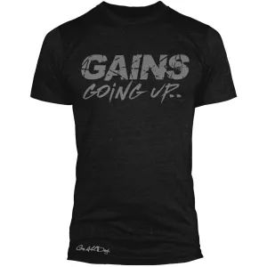 "GAINS GOING UP" Signature Series TriBlend Tee (Black)
