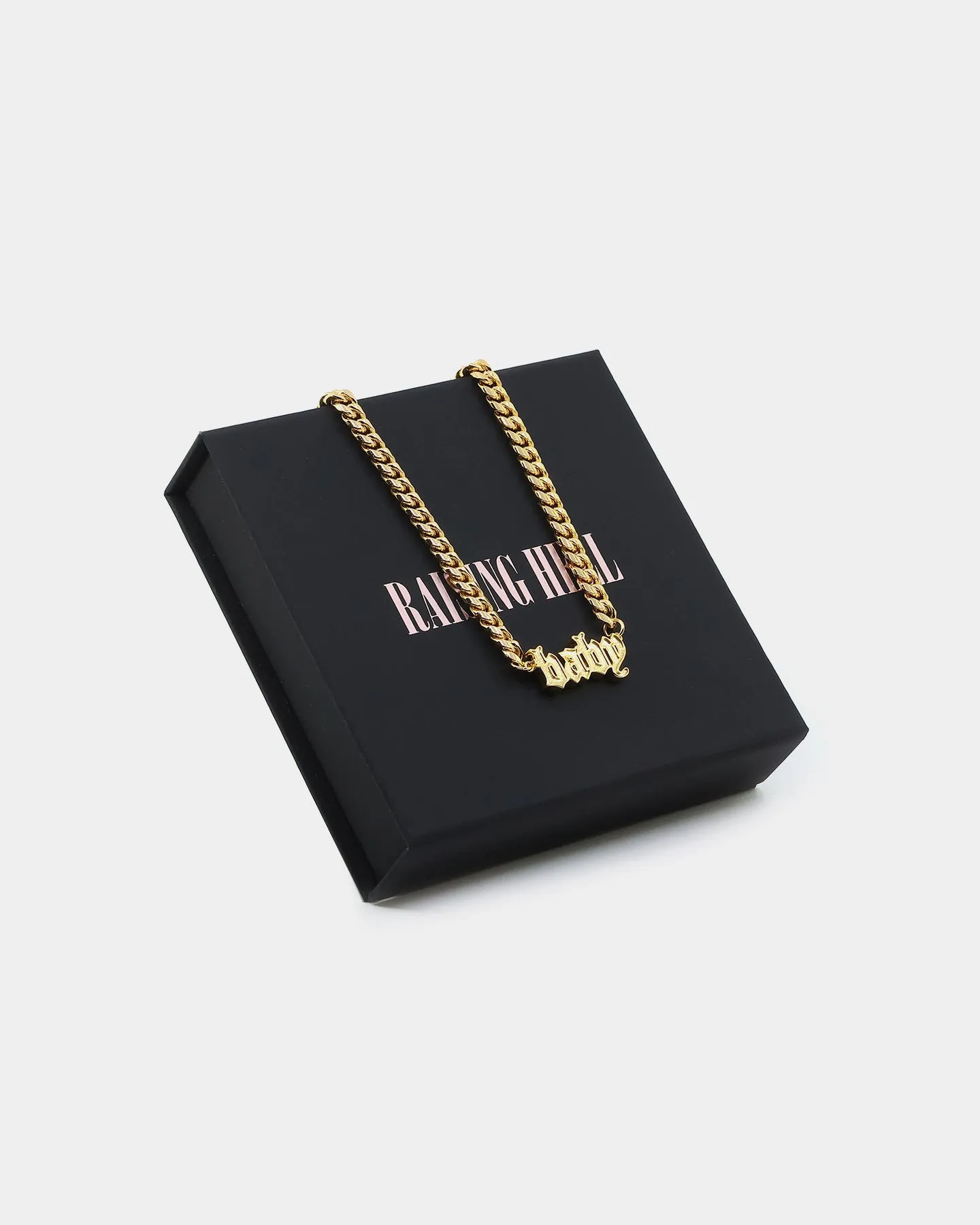 Raising Hell Women's Baby Shoe Chain Gold