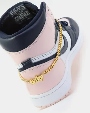 Raising Hell Women's Baby Shoe Chain Gold