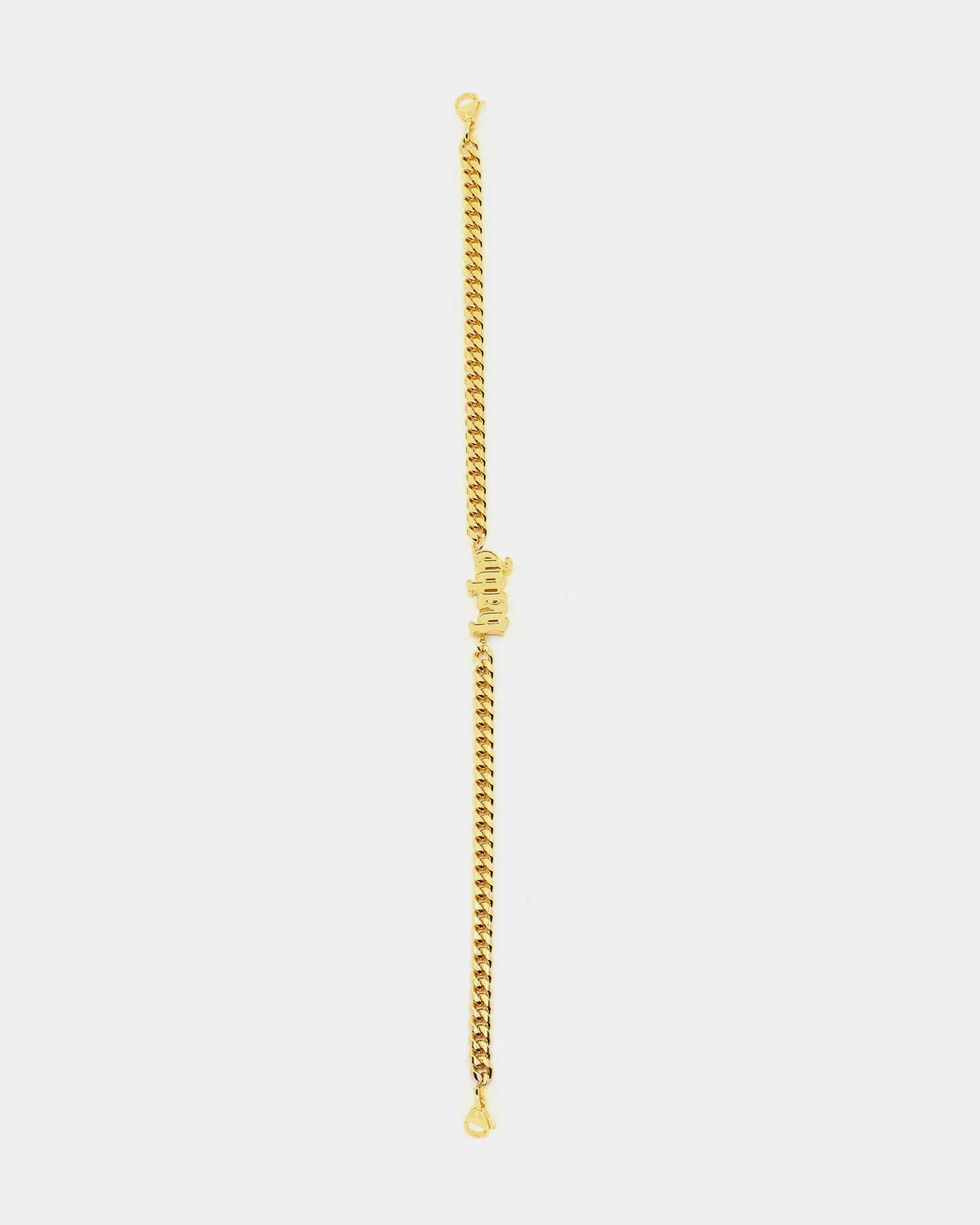Raising Hell Women's Baby Shoe Chain Gold