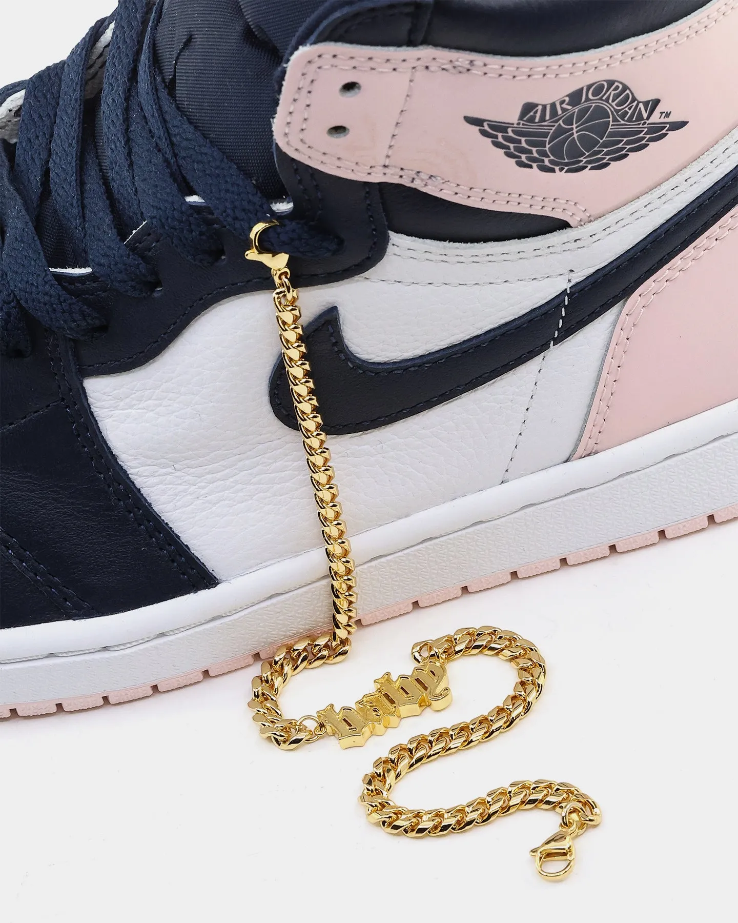 Raising Hell Women's Baby Shoe Chain Gold