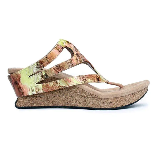 Reversible Sandals With Symmetrical Cut Out Design