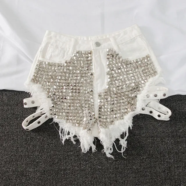 Rockstar High Waisted Denim Shorts