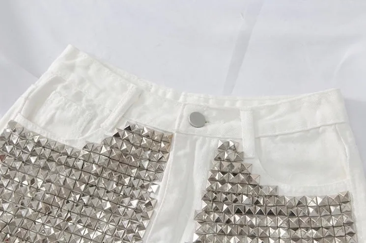 Rockstar High Waisted Denim Shorts