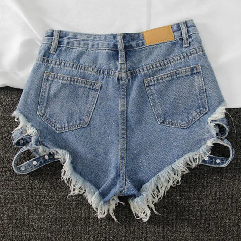 Rockstar High Waisted Denim Shorts