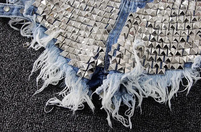 Rockstar High Waisted Denim Shorts