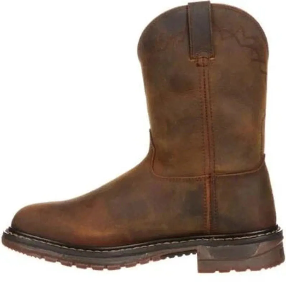Rocky Original Ride Men's Western Soft Toe Work Boots Fq0001108 In Tan