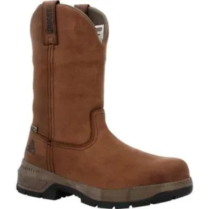 Rocky Worksmart Men's 11” Waterproof Work Soft Toe Boots Rkk0461 In Brown