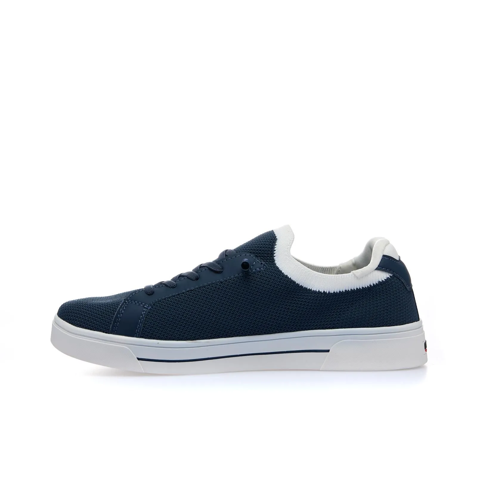 Sneakers uomo tennis blu in tessuto