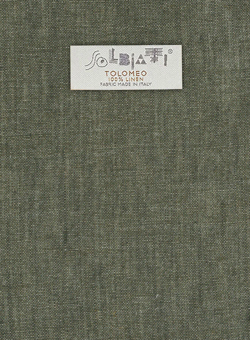Solbiati Dew Green Linen Pants