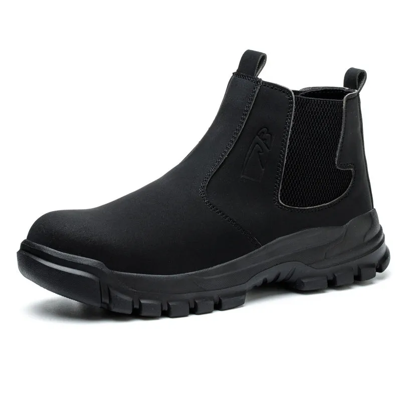 Steel Toe Boots for Men Work Puncture proof Construction Slip proof Indestructible Safety Waterproof