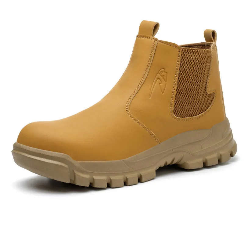 Steel Toe Boots for Men Work Puncture proof Construction Slip proof Indestructible Safety Waterproof