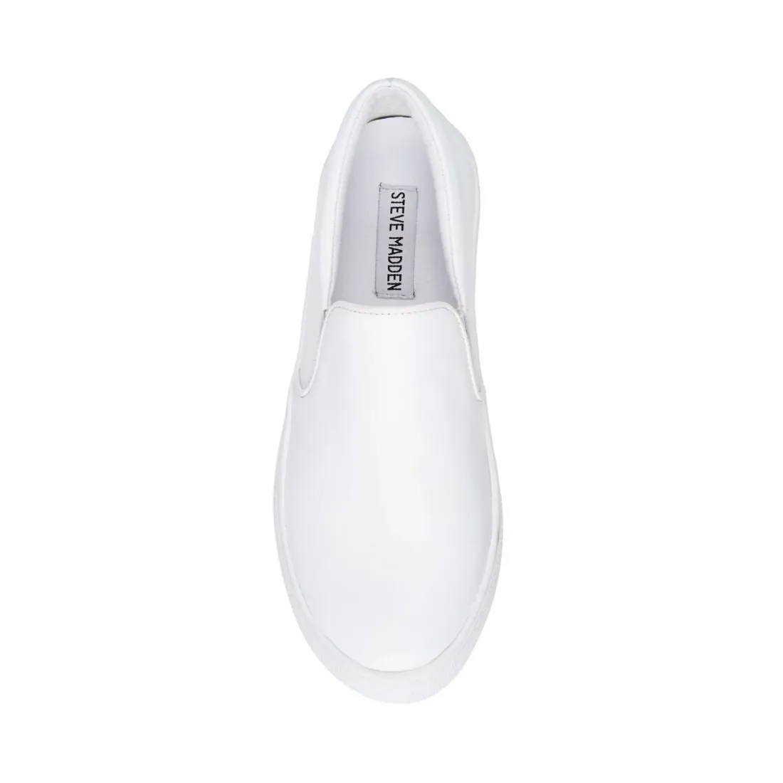 Steve Madden Gills-C womens Sneakers White Slip On Tennis Shoes