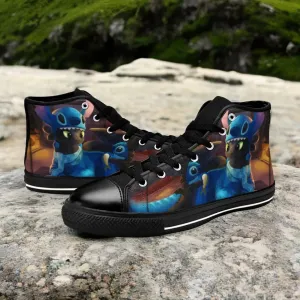 Stitch Night fury Shoes High Top Sneakers for Kids and Adults