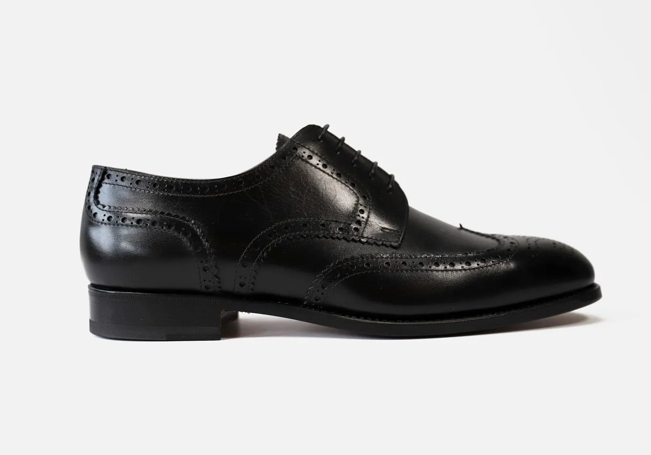 Tangier Black Balfort Leather Wingtip