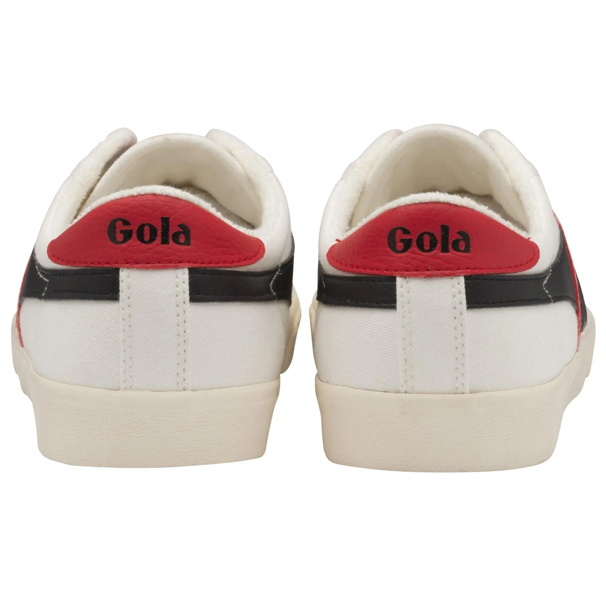 Tennis Mark Cox Trainer (Off White   Black   Red)