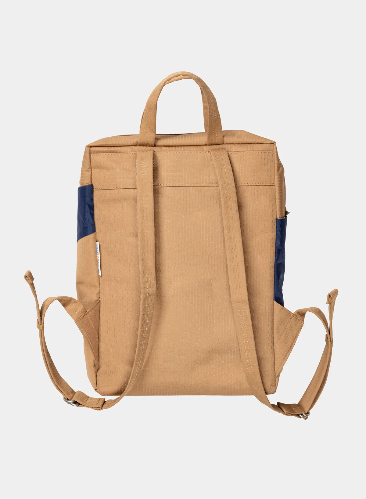 The New Backpack Camel & Navy