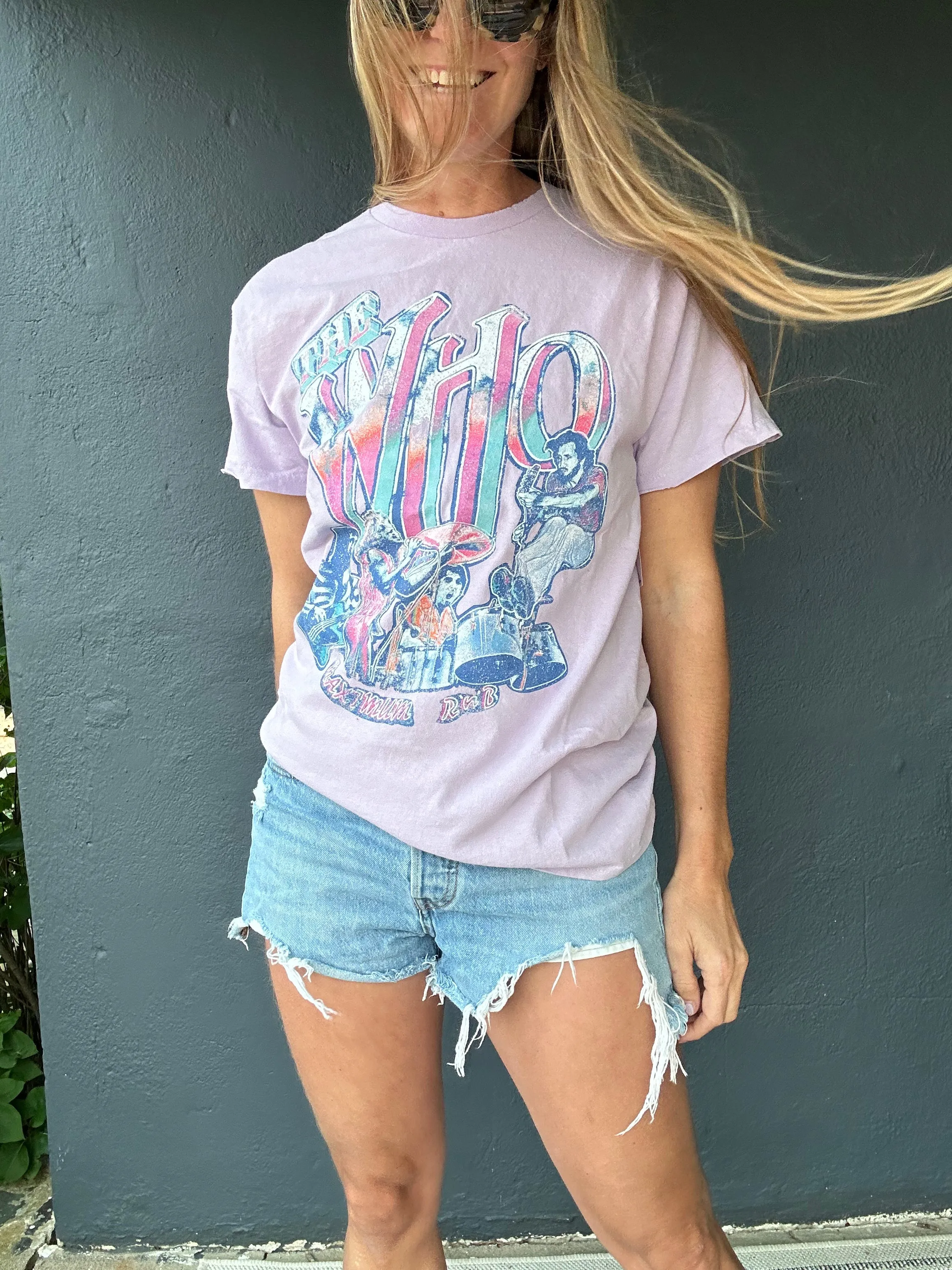 The Who Max R&B Lilac Thrifted tee