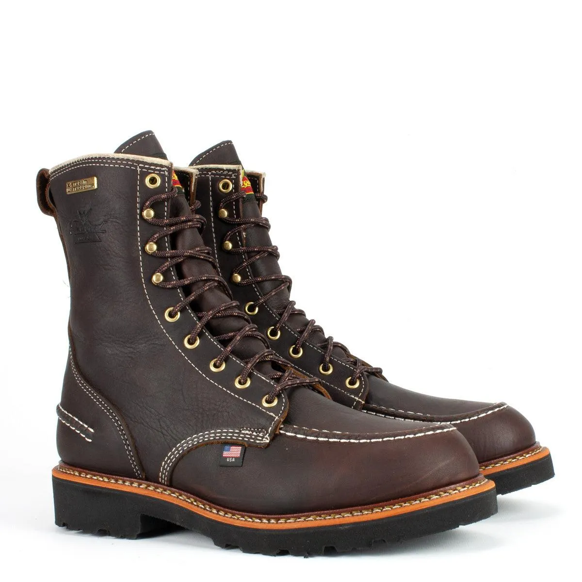 Thorogood Men's Flyway USA Waterproof Briar Pitstop 8" Waterproof Work Boots 814-4141