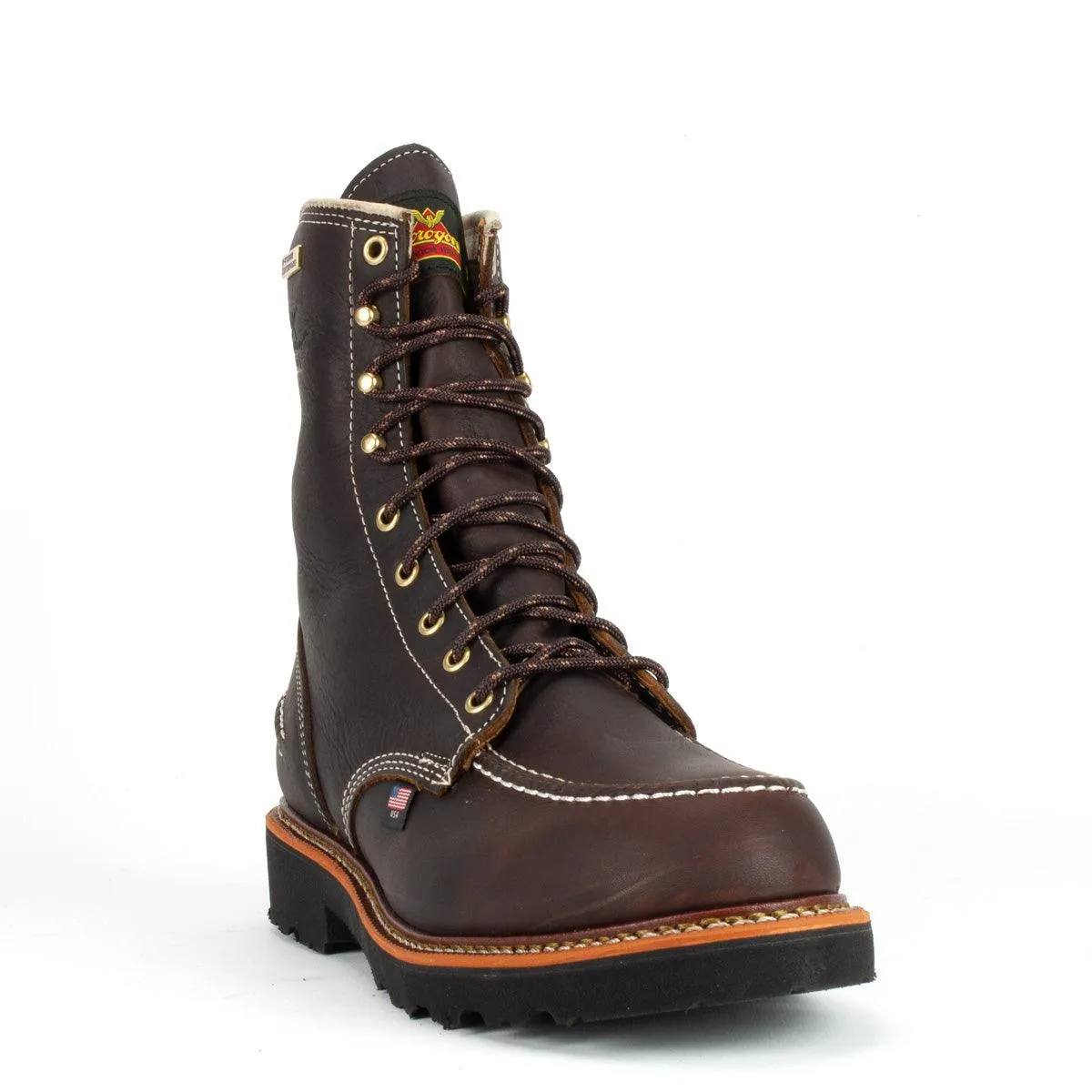 Thorogood Men's Flyway USA Waterproof Briar Pitstop 8" Waterproof Work Boots 814-4141