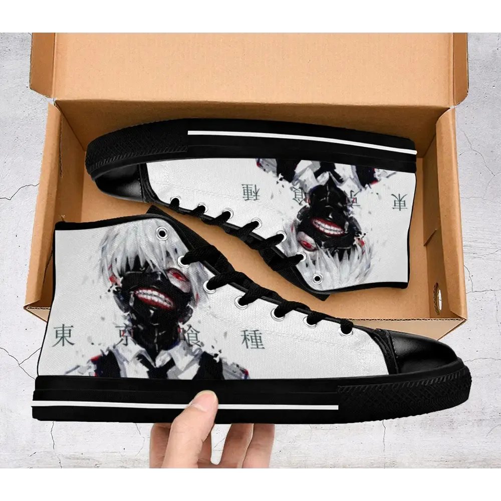Tokyo Ghoul Kaneki Ken Shoes High Top Sneakers for Kids and Adults