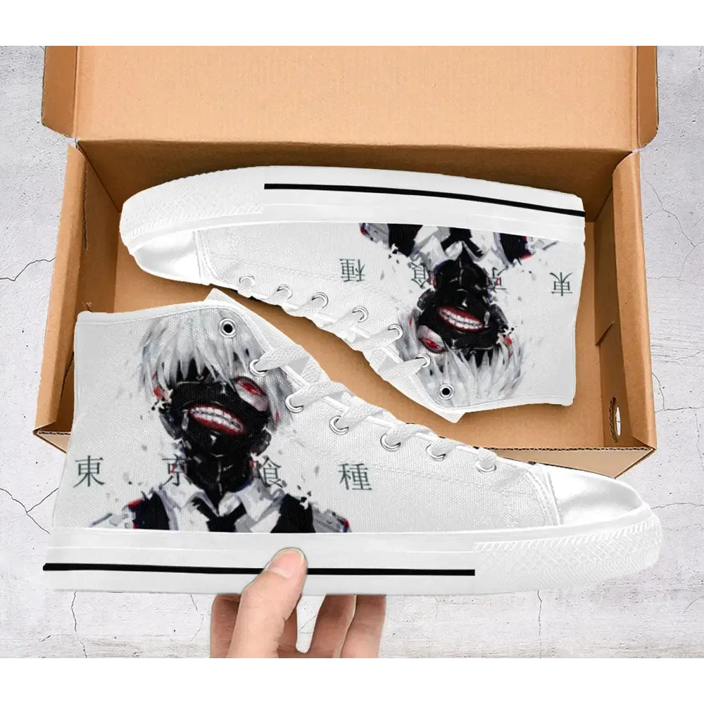 Tokyo Ghoul Kaneki Ken Shoes High Top Sneakers for Kids and Adults