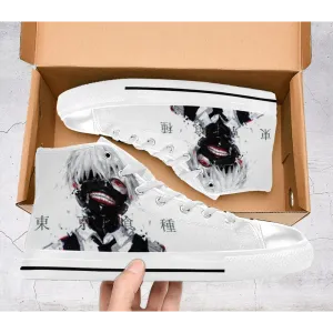 Tokyo Ghoul Kaneki Ken Shoes High Top Sneakers for Kids and Adults