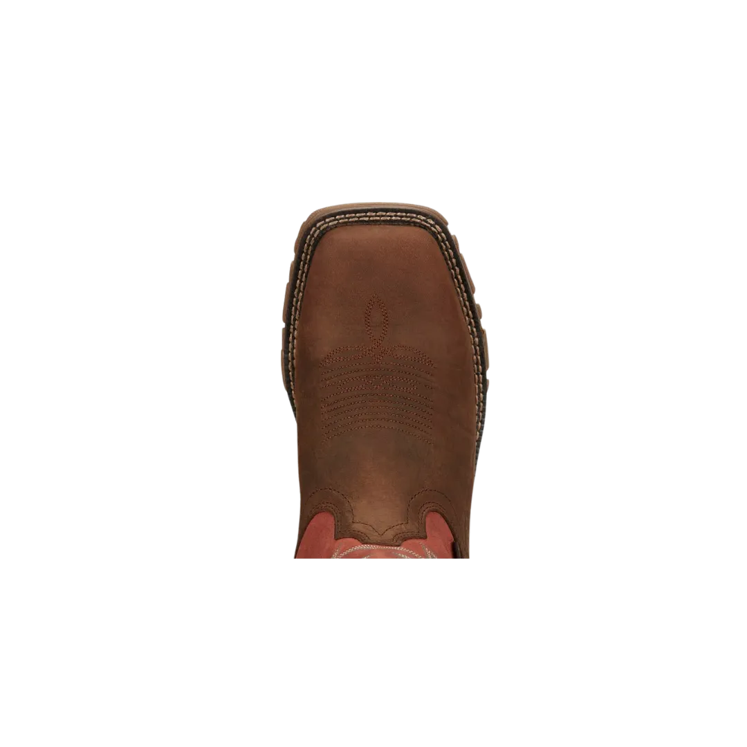 Tony Lama Men's Chestnut Roustabout 11 Steel Toe Waterproof Work Boot